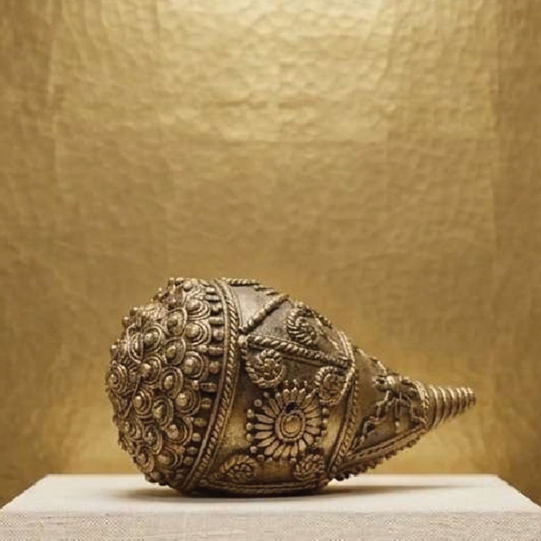 Bastar Dhokra Sankh Conch Tribal Brass Metalwork