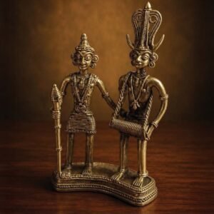 Bastar Dhokra Tribal Musician Pair Tribal Brass Metalwork