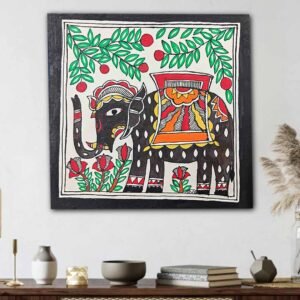 Elephant Howdah Bharni Style Madhubani Painting