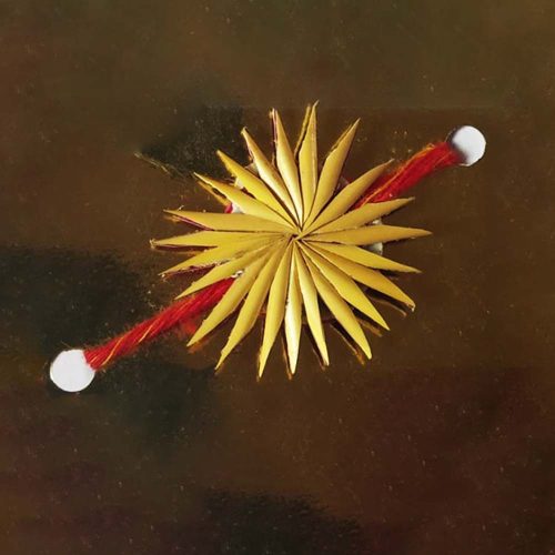 Handmade Sikki Art Rakhi 3