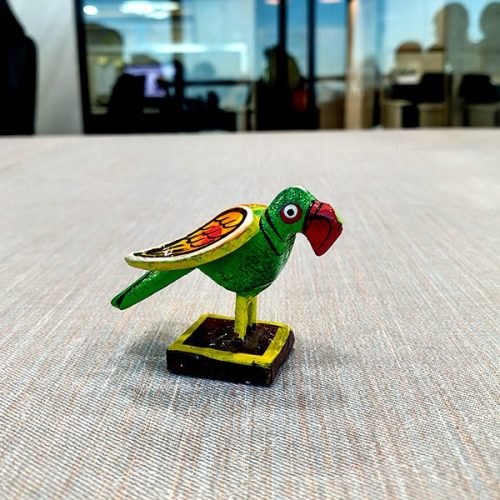 Varanasi Wooden HandPainted Parrot Multicolor